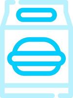 Lunch Bag Creative Icon Design vector