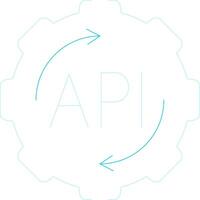 API Creative Icon Design vector
