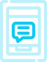 Message On Phone Creative Icon Design vector