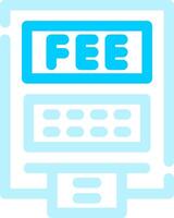 ATM Fees Creative Icon Design vector
