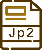 JP2 Creative Icon Design vector