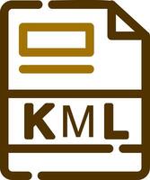 KML Creative Icon Design vector