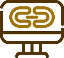 Link Creative Icon Design vector