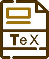 TeX Creative Icon Design vector