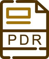 PDR Creative Icon Design vector