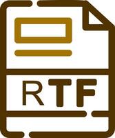 RTF Creative Icon Design vector