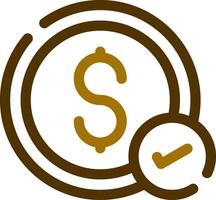 Money Check Creative Icon Design vector