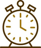 Alarm Clock Creative Icon Design vector