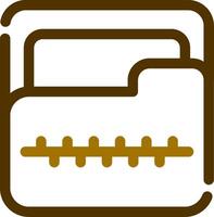 Zip Folder Creative Icon Design vector