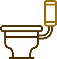 Toilet Creative Icon Design vector