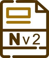 NV2 Creative Icon Design vector