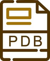 PDB Creative Icon Design vector