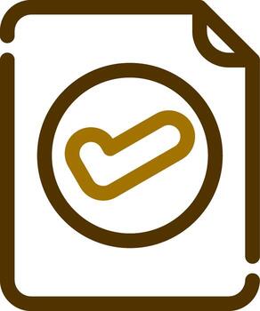 Valid Document Creative Icon Design vector