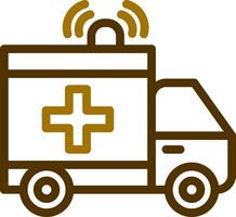 Ambulance Creative Icon Design vector