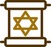 Scroll torah Creative Icon Design vector