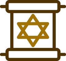 Scroll torah Creative Icon Design vector