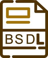 BSDL Creative Icon Design vector