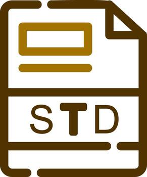 STD Creative Icon Design vector