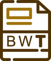 bwt creativo icono diseño vector