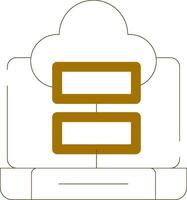 Cloud Storage Creative Icon Design vector