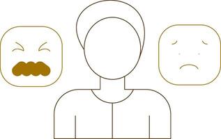 Using Emotions Creative Icon Design vector