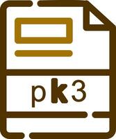 pk3 Creative Icon Design vector