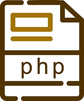 php Creative Icon Design vector