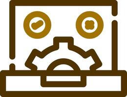 Line Two Color Design vector