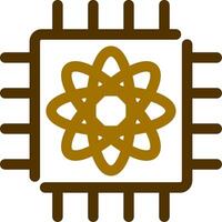 Quantum Computer Creative Icon Design vector