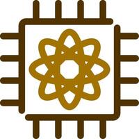 Quantum Computer Creative Icon Design vector