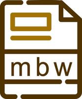mbw creativo icono diseño vector