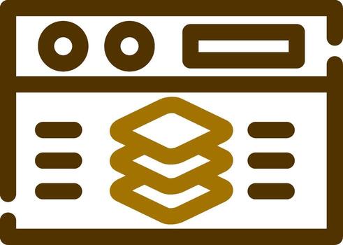 Full Stack Developer Creative Icon Design vector