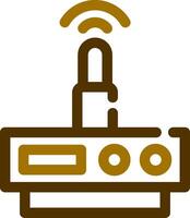 diseño de icono creativo de enrutador wifi vector