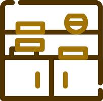 Bookshelf Creative Icon Design vector