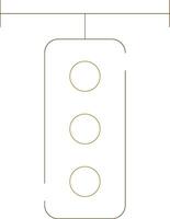 Traffic Light Creative Icon Design vector