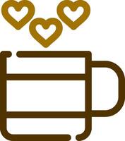 Love Tea Creative Icon Design vector