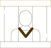Prisoner Creative Icon Design vector