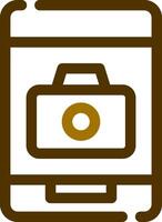 Phone Camera Creative Icon Design vector