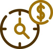 Time Is Money Creative Icon Design vector