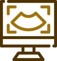 Ultrasound Creative Icon Design vector