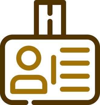 diseño de icono creativo de identificación vector