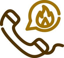 Emergency Call Creative Icon Design vector