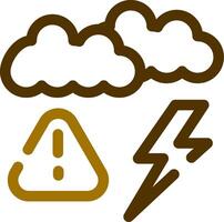 Weather Alert Creative Icon Design vector