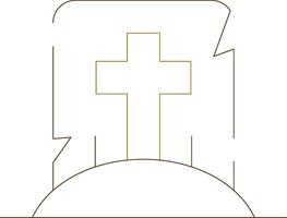 Tomb Creative Icon Design vector