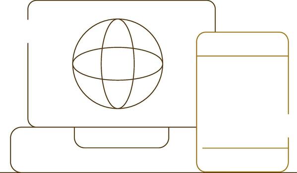 Multi Platform Creative Icon Design vector