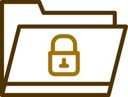 Locked Folder Creative Icon Design vector