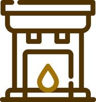 Fireplace Creative Icon Design vector