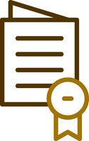 Certificate Creative Icon Design vector