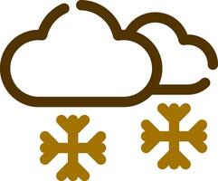 Snowing Creative Icon Design vector