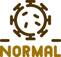 New Normal Creative Icon Design vector